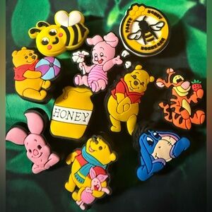 10 Winnie The Pooh Croc Charms Shoe Charm Jibbit Disney Croc Charms